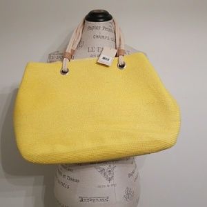 Vibrant yellow purse